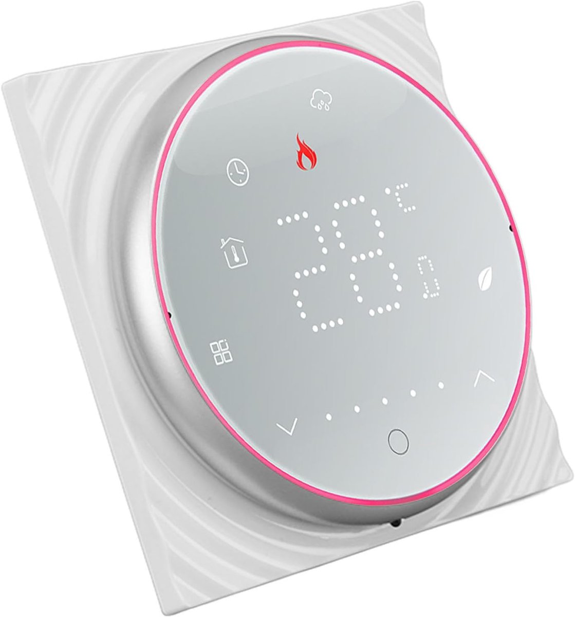 Slimme Thermostaat - Programmeerbare Thermostaat - Energie Besparen - 5+1+1 Weekprogramma - 5-35°C - Wit