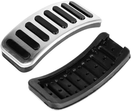 Pedaal Covers Set - Pedalen Set Auto - Verbeter Rijcomfort - Antislip Oppervlak - 3 Stuks - Zilver — afbeelding 3