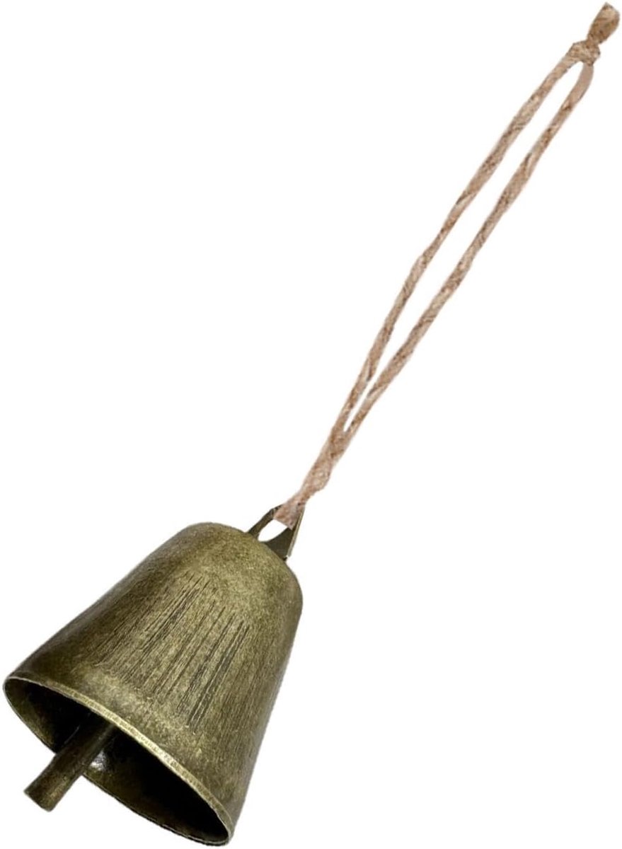 Kleine Bel - Decoratie Bel - Ambachtelijk Project - Stevige Bronzen Constructie - 2.6 x 2.6 x 3.6 cm