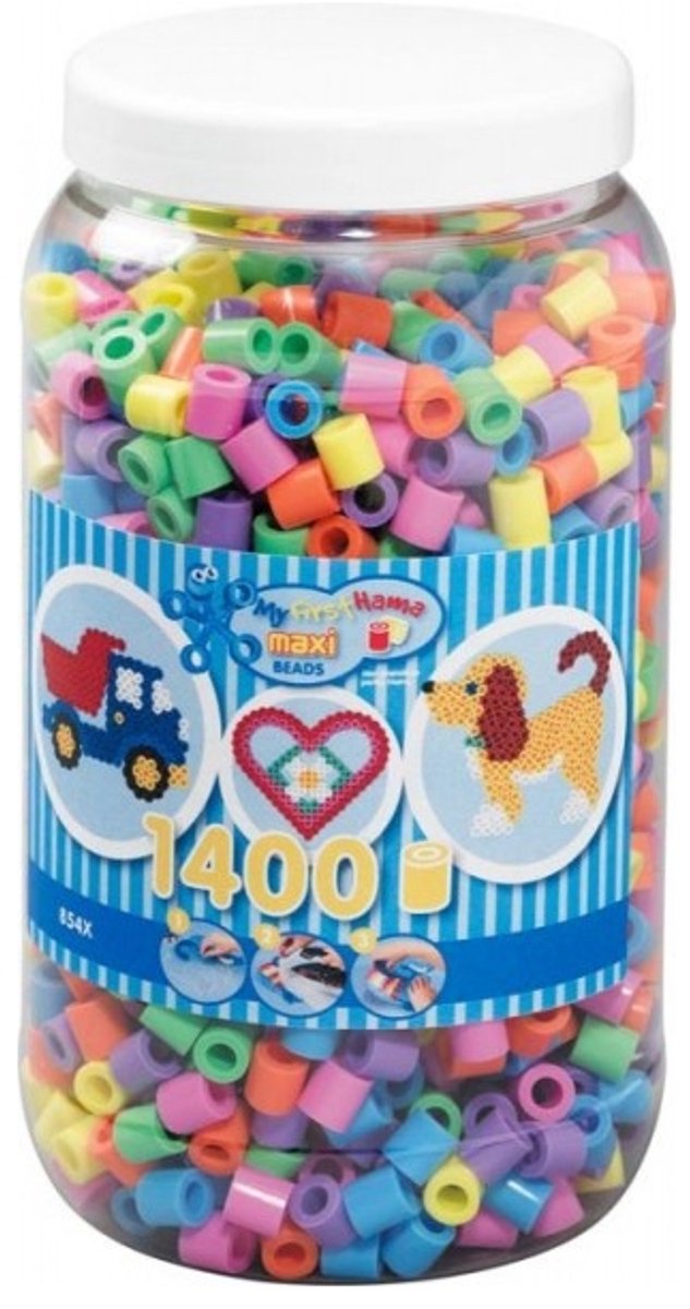 Hama - Strijkkralenmix 50 - Grote kralen - 1400 stuks — cadeau in Hobby - foto 2