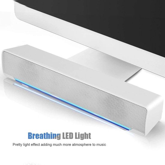 Stereo Soundbar - PC Luidspreker - Thuisbioscoop - 3D Stereogeluid - 32 cm - Zwart — afbeelding 3