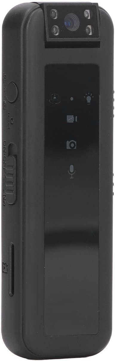 Draagbare Bodycam - Zakcamera Videorecorder - Beveiliging en Opname - 180 Graden Roterende Camera - HD 1080P - Zwart