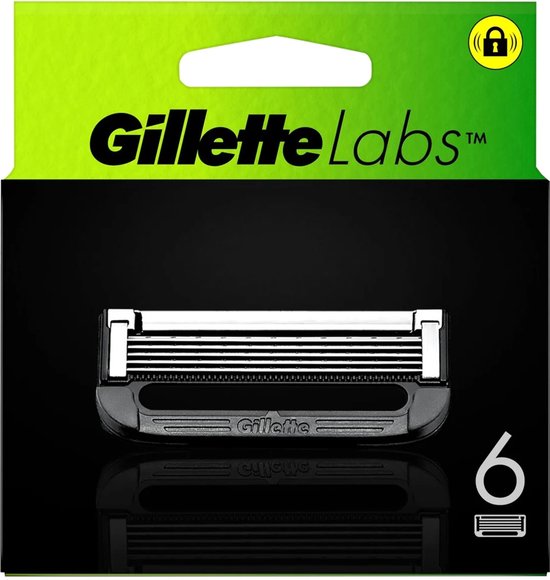 Gillette Navulmesjes Voor GilletteLabs - Exfoliating Bar En Heated Razor - 6 Scheermesjes