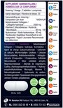 Ingrediëntenlijst en informatie over supplementen op de achterkant van de verpakking van Lucovitaal Super Collageen.