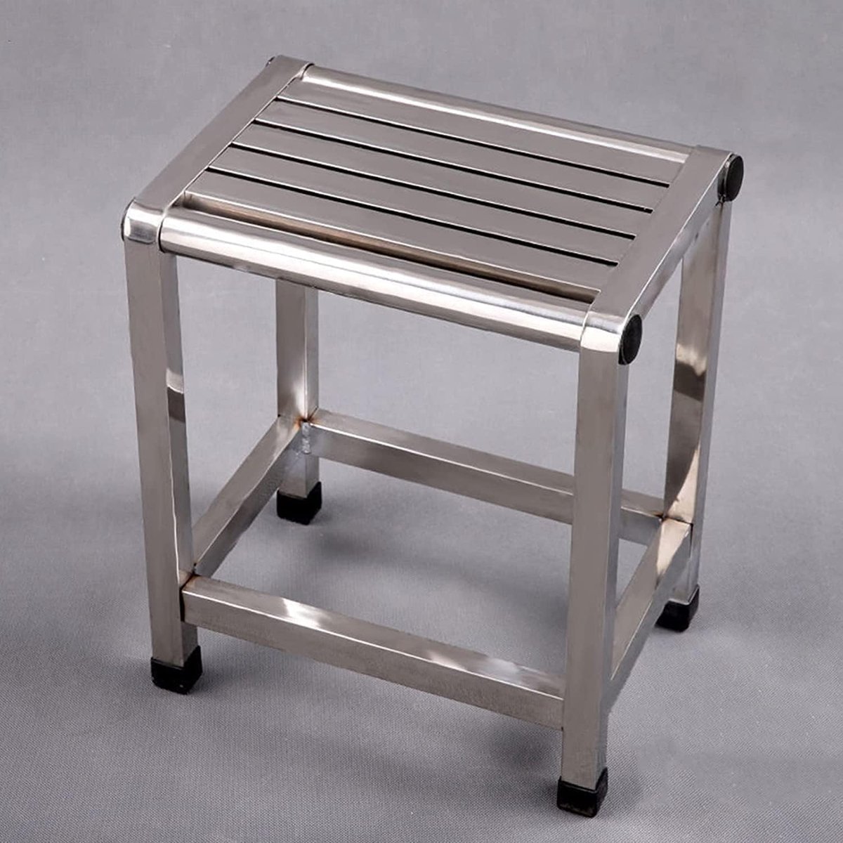 Douchekruk - Douchezitje - Veilig Douchen - Roestvrij Staal - 46 cm Hoog - Zilver
