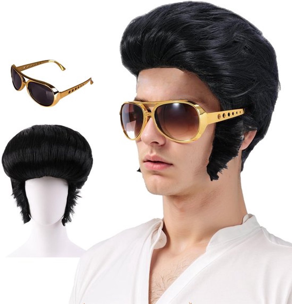 Solidchoice - Dailygoody - Cosplay pruik heren - Grappige pruik - Geschikt voor