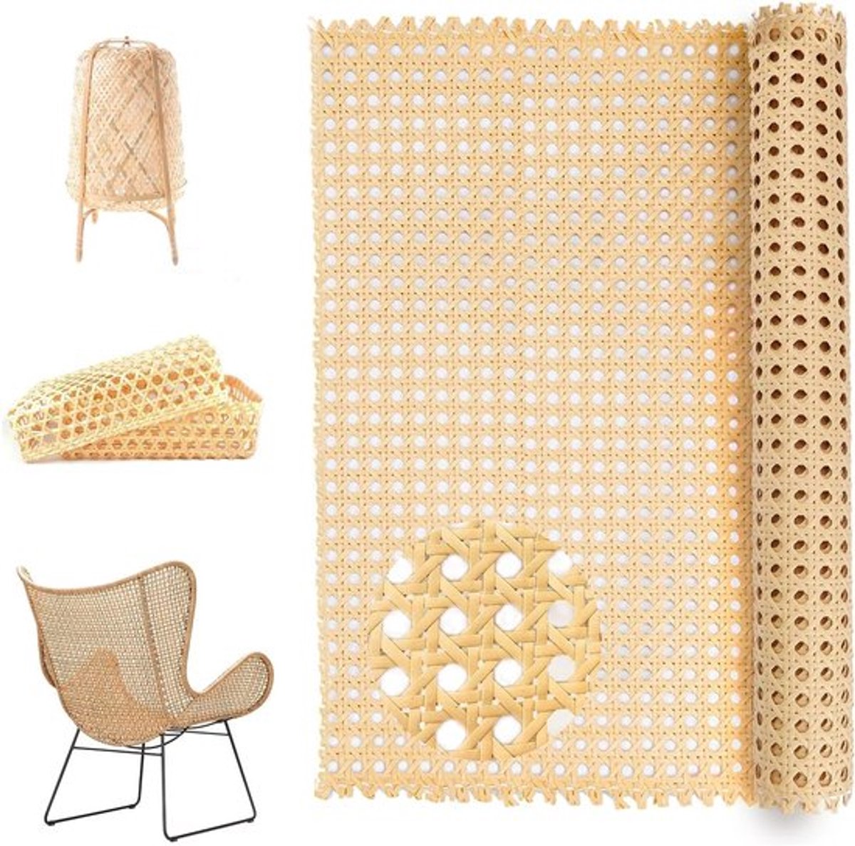 Vlechtenstoelmeubels Rattan Belt 40x100cm Allecto Plus