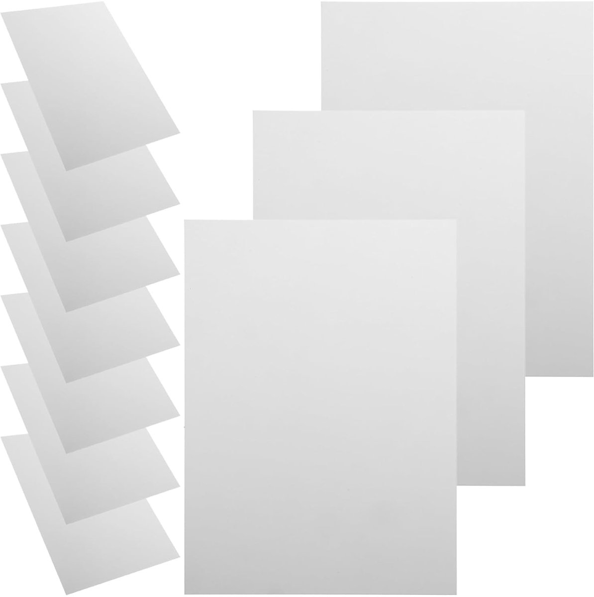 Kunststof Platen - Plastic Vellen - Decoratie en Projecten - Vlamvertragend en Regendicht - 10 vellen A4 - Wit