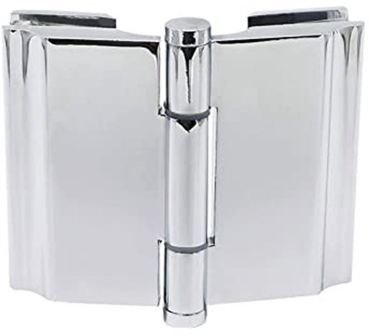 Jhubersproducts - Glasklem Hinge Connector - 180 graden - Roestvrij staal