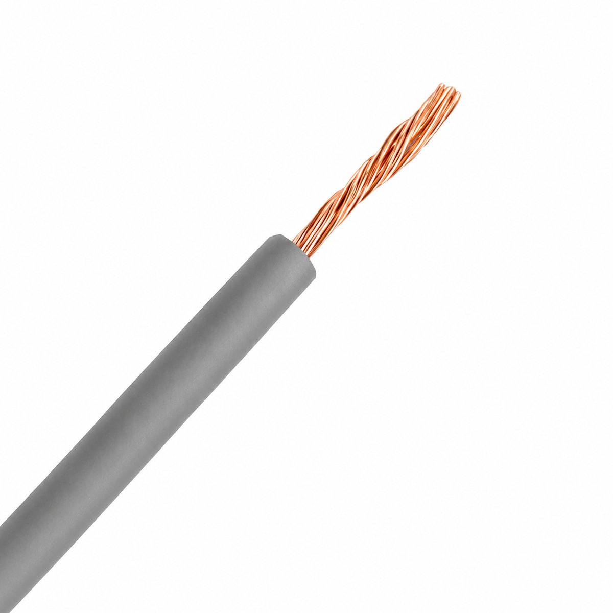 Draad VDS 12V 1,5mm2 div. kleuren per 5m - grijs