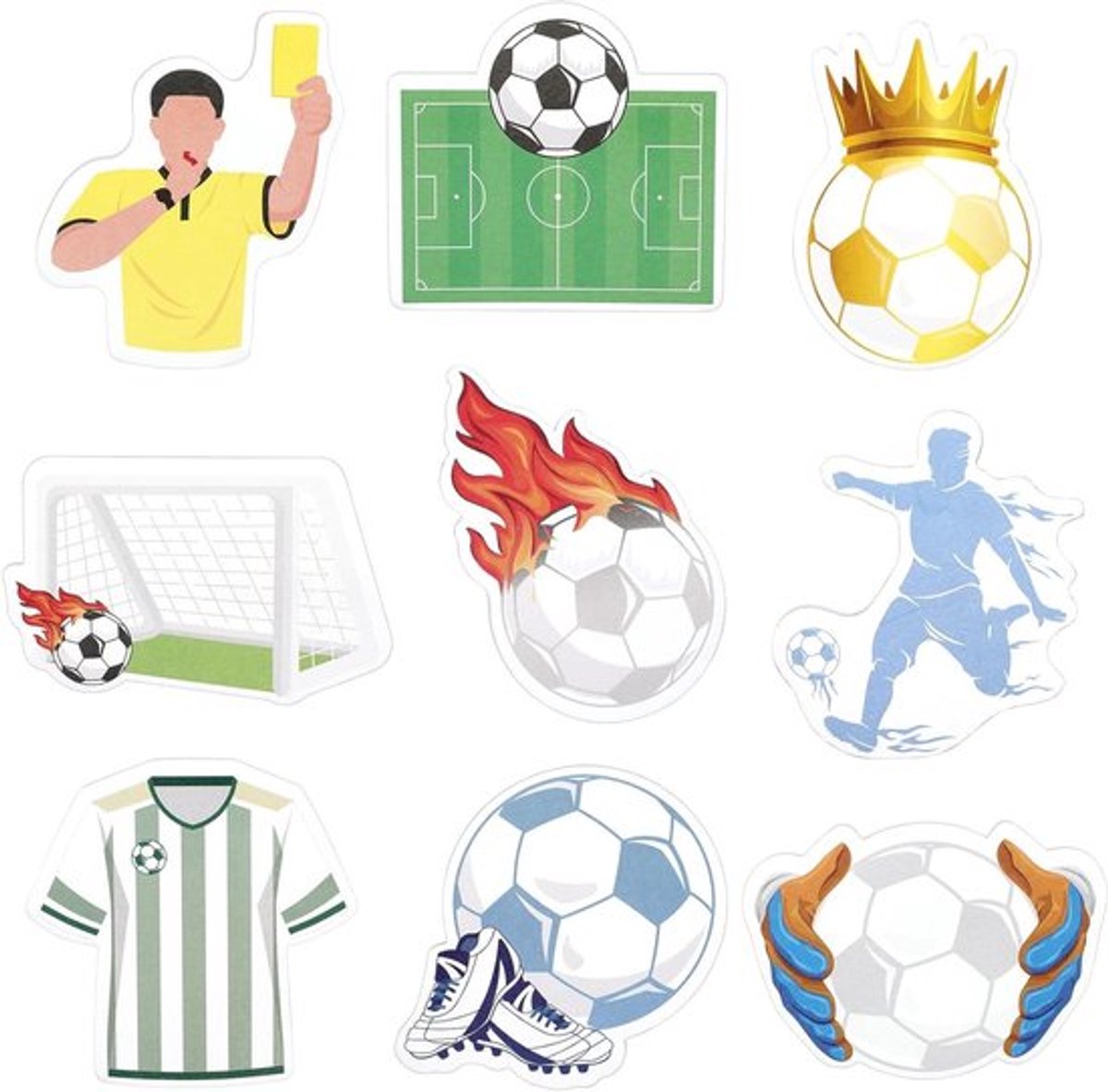 Inovra Plus - Grappige notitieblokken - Zelfklevende notities voetbal