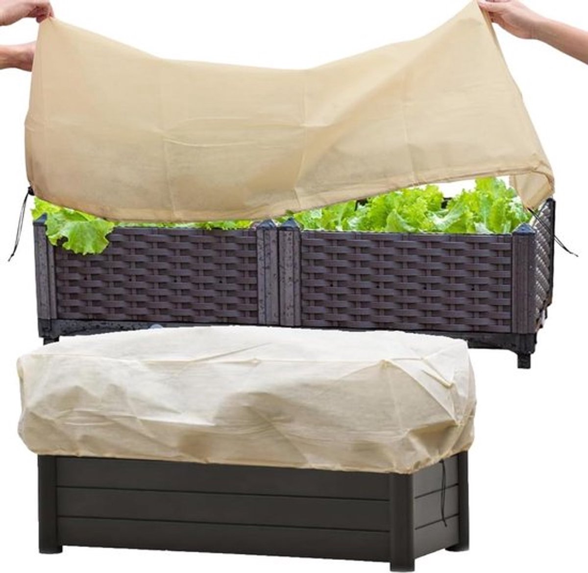 Beschermkapsels voor planten - 2 stukken 150x40 cm