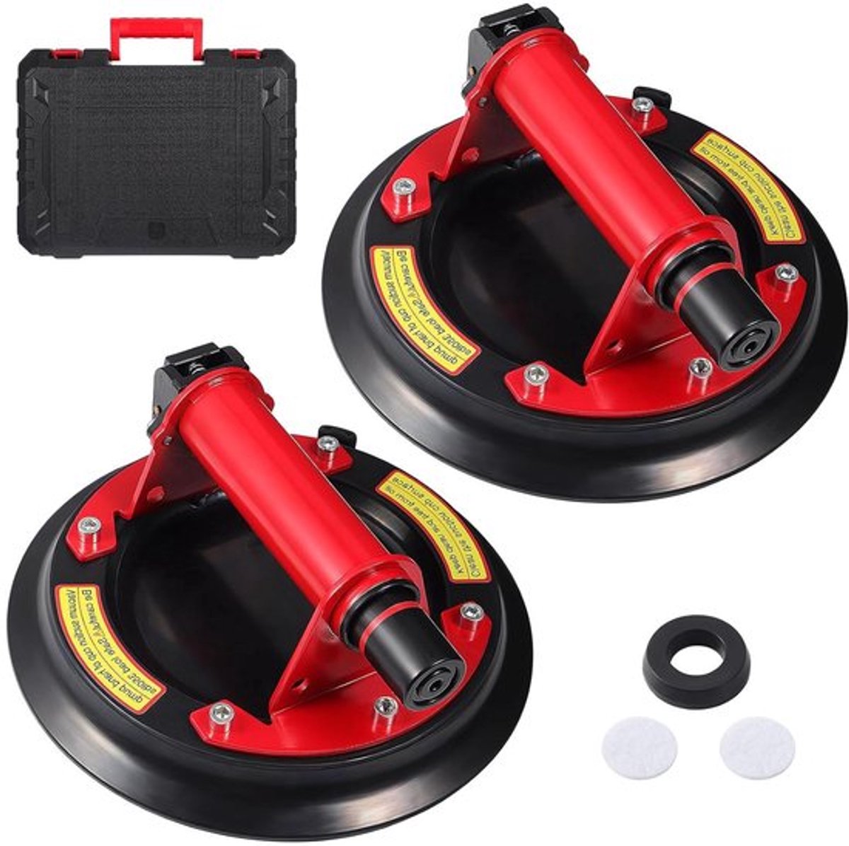 Set van 2 vacuüm zuignappen 205 cm - Allecto Plus