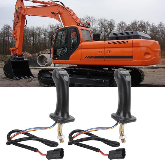 Graafmachine Joystick - Bedieningshendel - Machinebesturing - Ergonomisch Ontwerp - 6-pins - Zwart — afbeelding 3