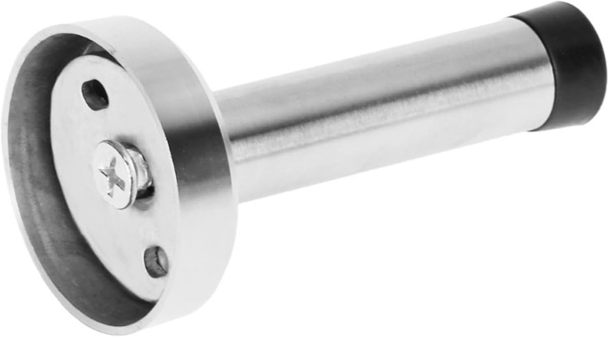 Deurstoppers - Muurbevestiging - Bescherming - Geluiddempend - 120mm - Zilver