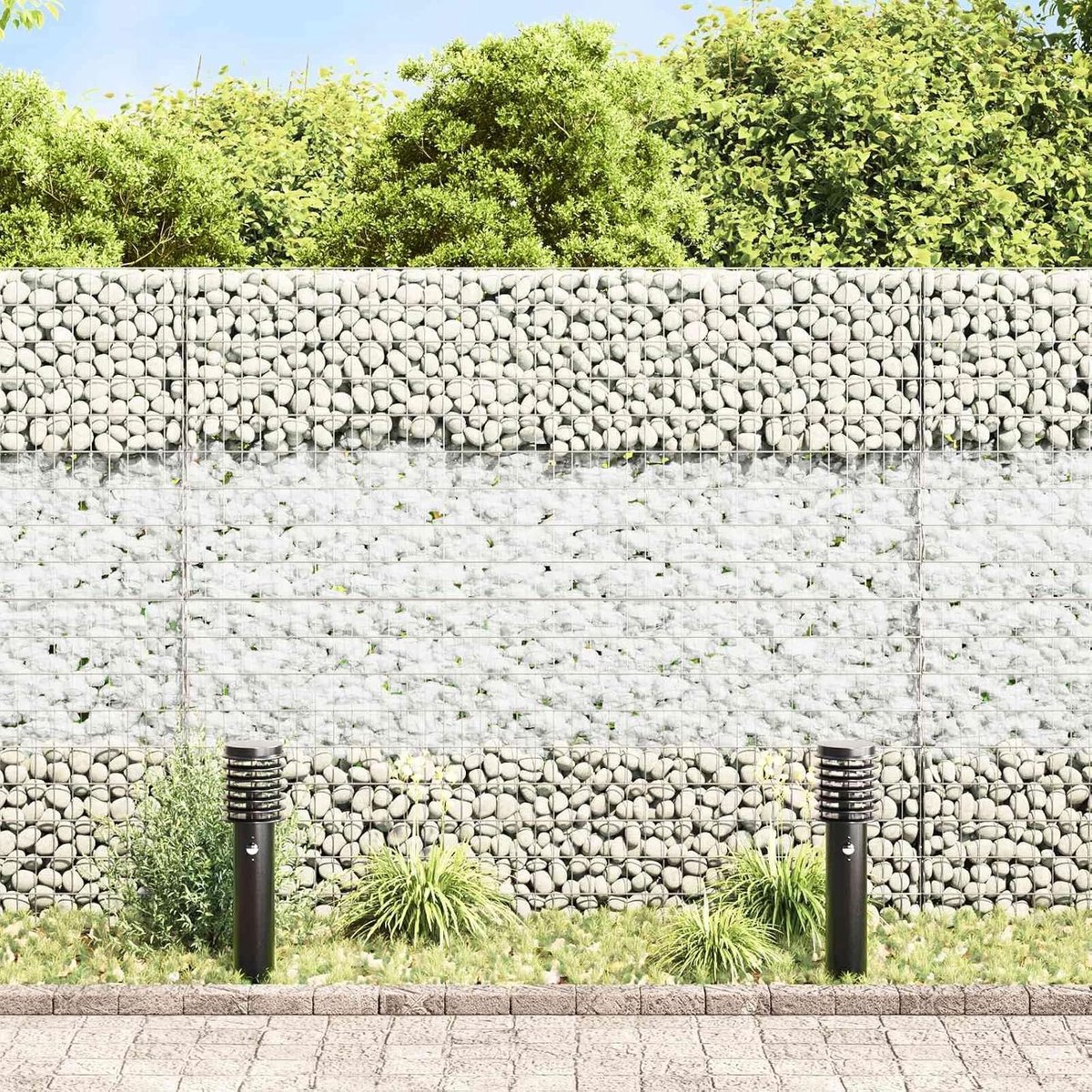 Tuinstenen van glas - Decoratieve kiezels - Tuin decoreren - Transparante glans - 6-12 cm - Wit