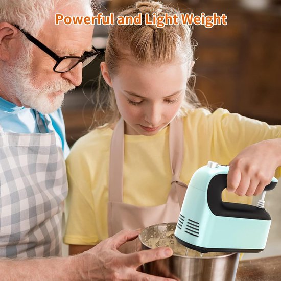 Handmixer - Keukenmixer - Bakken en Mixen - 5 Snelheden Instelbaar - 300 Watt - Zilver — afbeelding 5