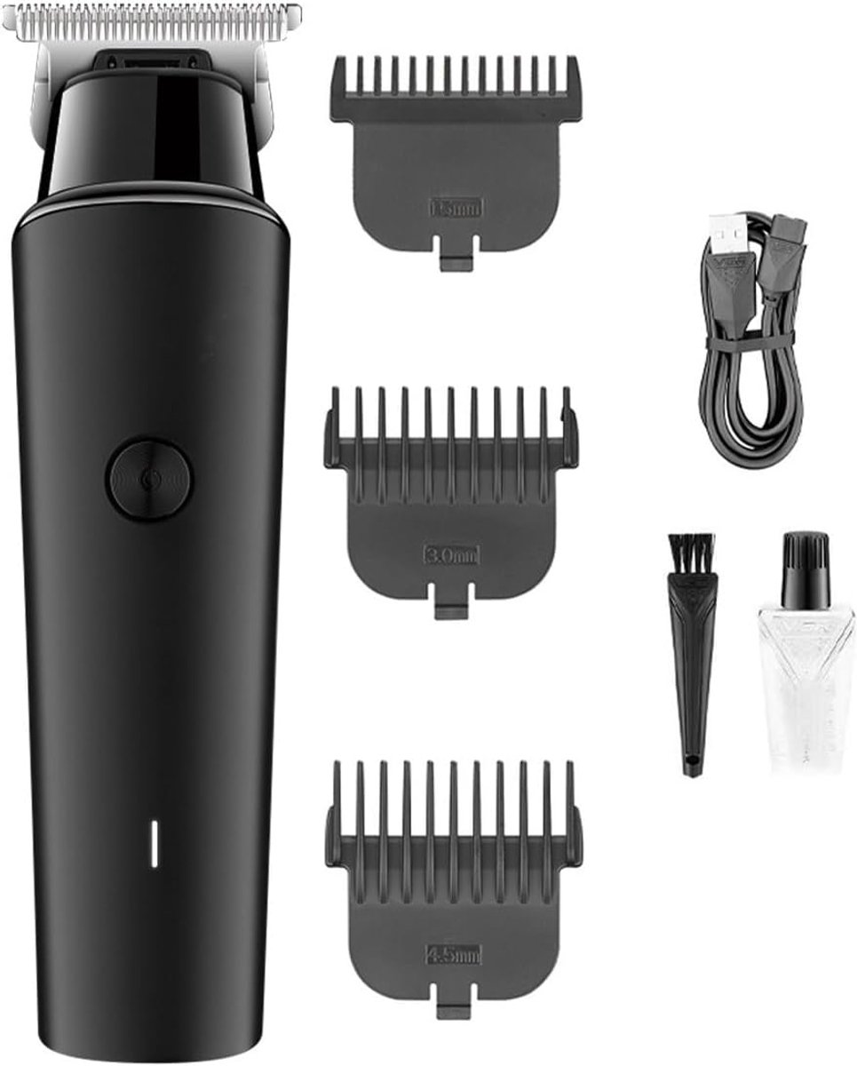 Haartrimmer Set - Snoerloze Trimmer - Professioneel Knippen - Stille Motor - 3 Opzetkammen - Zwart