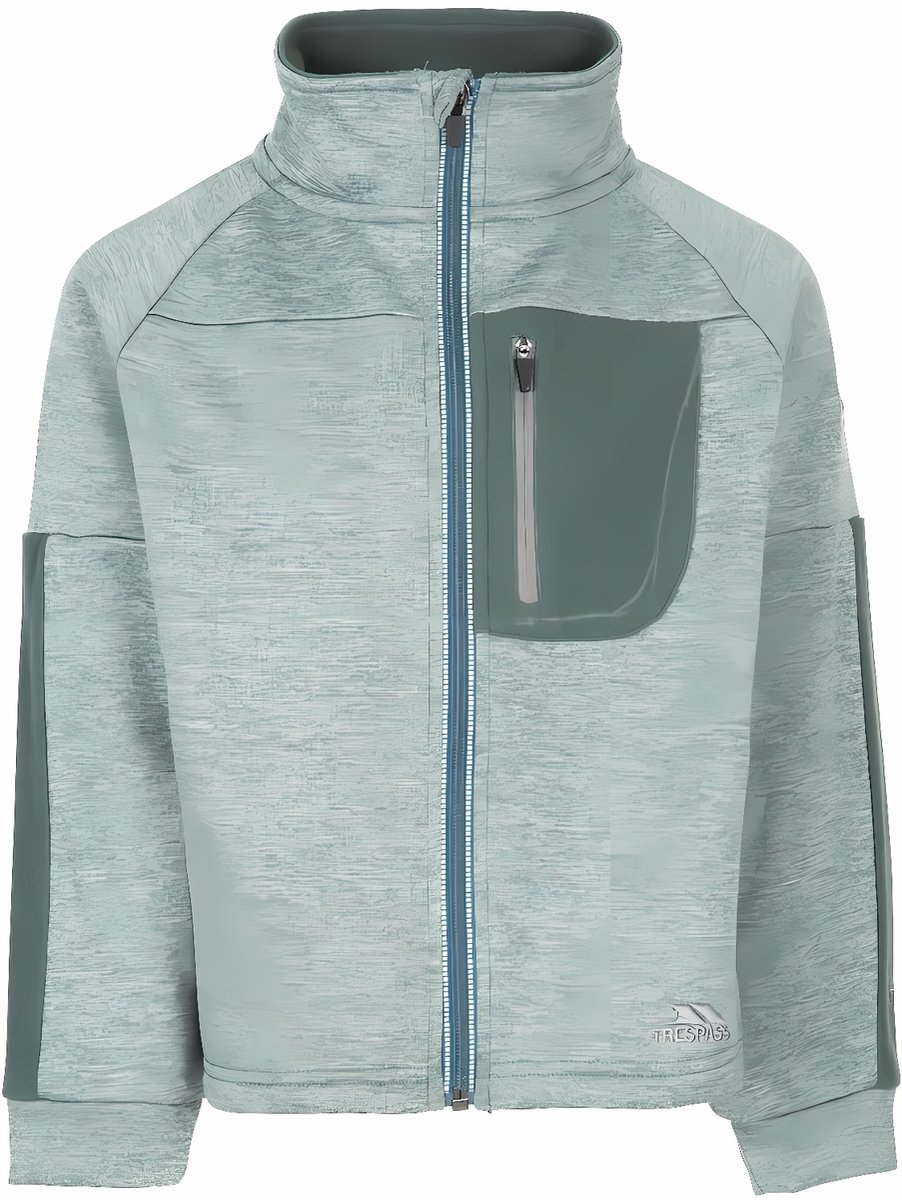 Trespass kinderfleecejassen/fleecepullovers Immense Unisex kinderfleece At200 Spruce Marl-9/10 Groen