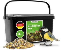 Premium Vogelvoer - Natuurlijke Mix - Rijke voeding met zonnebloempitten - Voor het hele jaar - Voor Wilde Vogels