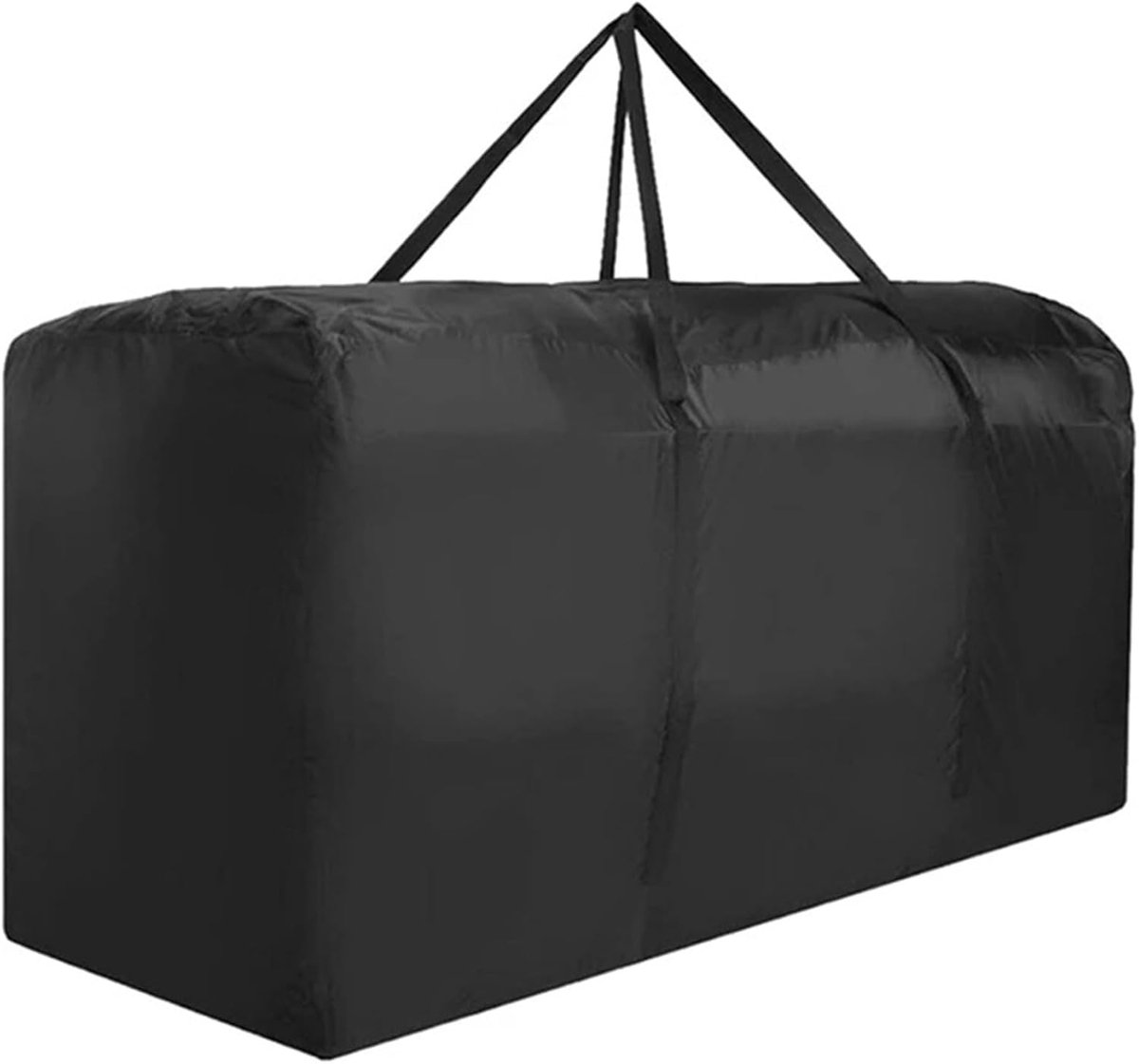 Opbergtas Tuinkussens - Draagtas Outdoor - Kussens Beschermen - Waterdicht Materiaal - 122 x 39 x 55 cm - Zwart