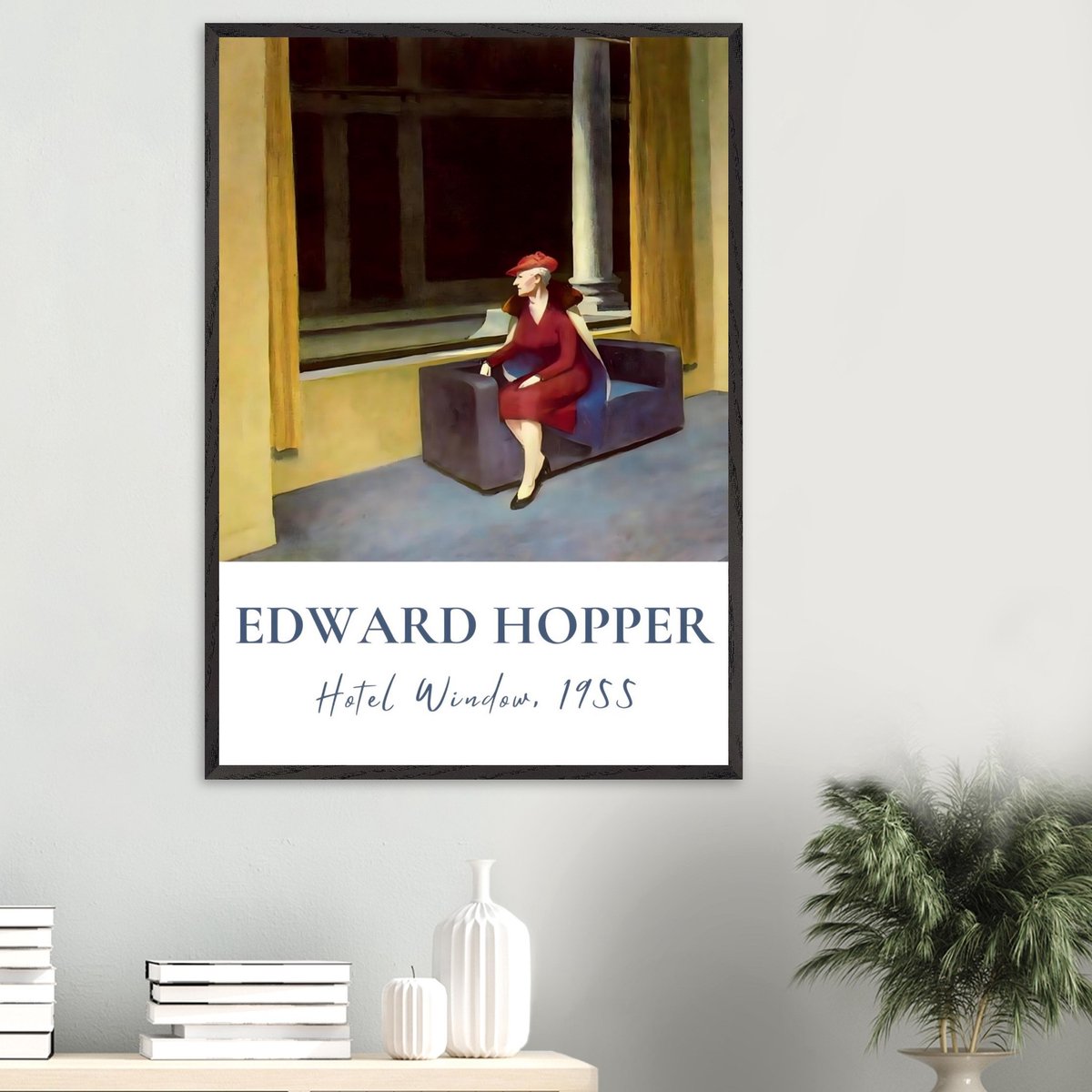 Edward Hopper - Hotel window Poster 50x70 cm - exclusief lijst