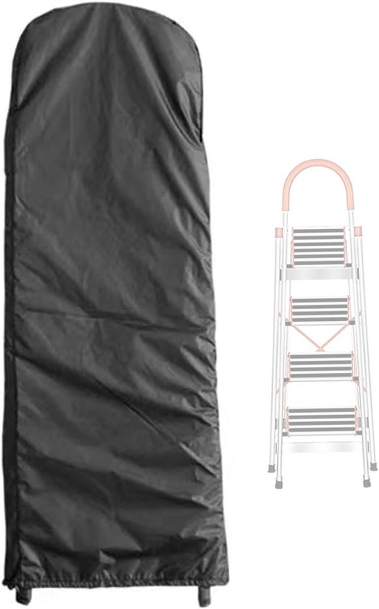 Ladderhoes Oxford - Opvouwbare beschermhoes - Ladder beschermen - Waterdicht en ademend - 6-tredig - Zwart