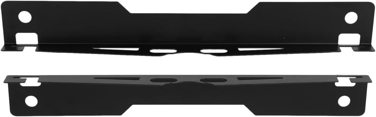 Wieluitlijningsgereedschap - Teenplaten Set - Voertuigonderhoud - Roestvrij staal - 2 stuks 60 cm - Zwart