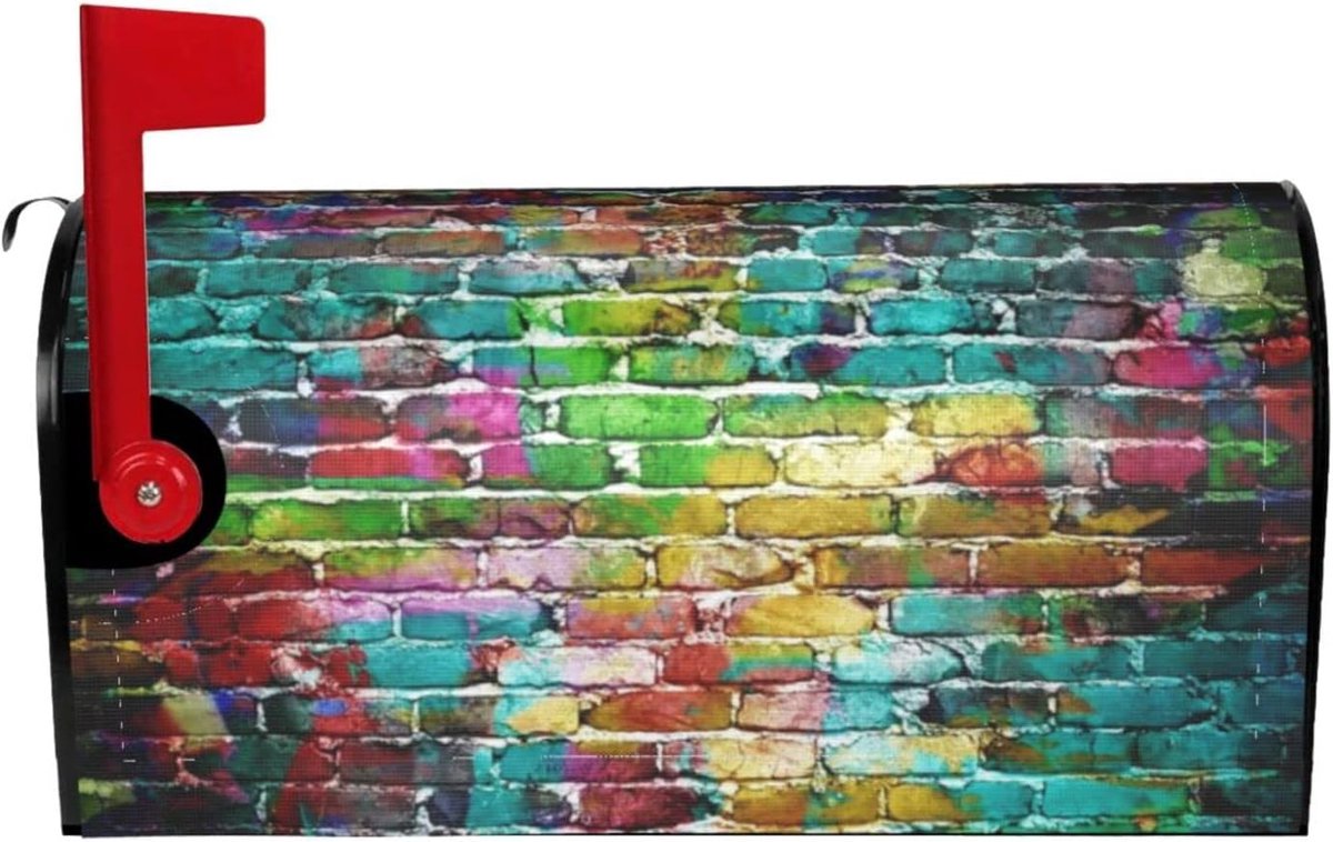 Brievenbushoes - Postbakbekleding - Buiten Decoratie - Magnetische Bevestiging - Standaard Formaat - Graffiti