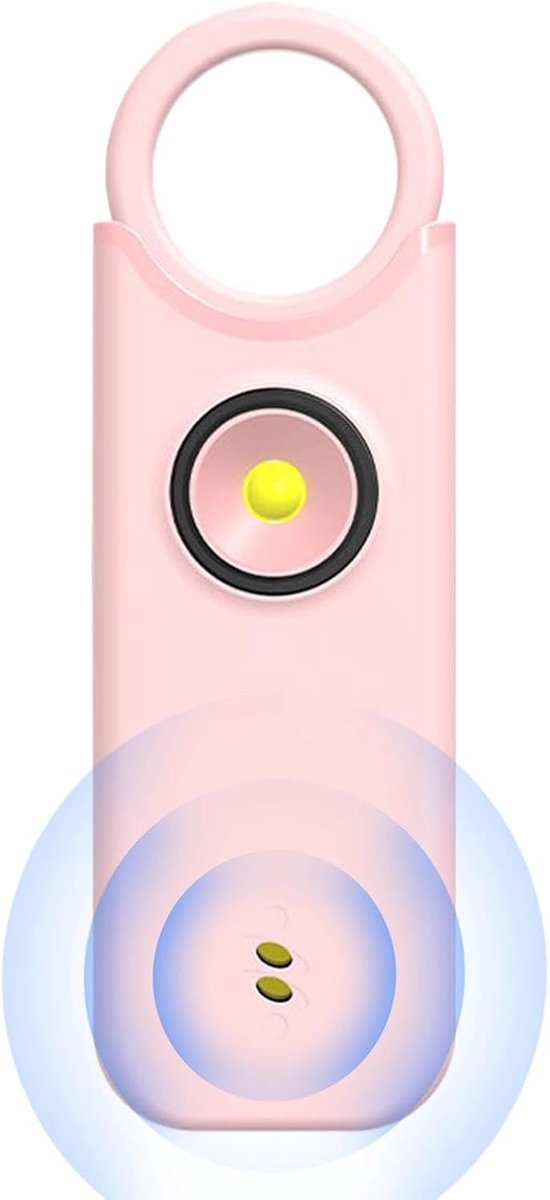 Persoonlijk Alarm - Veiligheidssleutelhanger Noodalarm - Persoonlijke Veiligheid - 135 dB Geluid - 95 x 18 x 47 cm - Roze