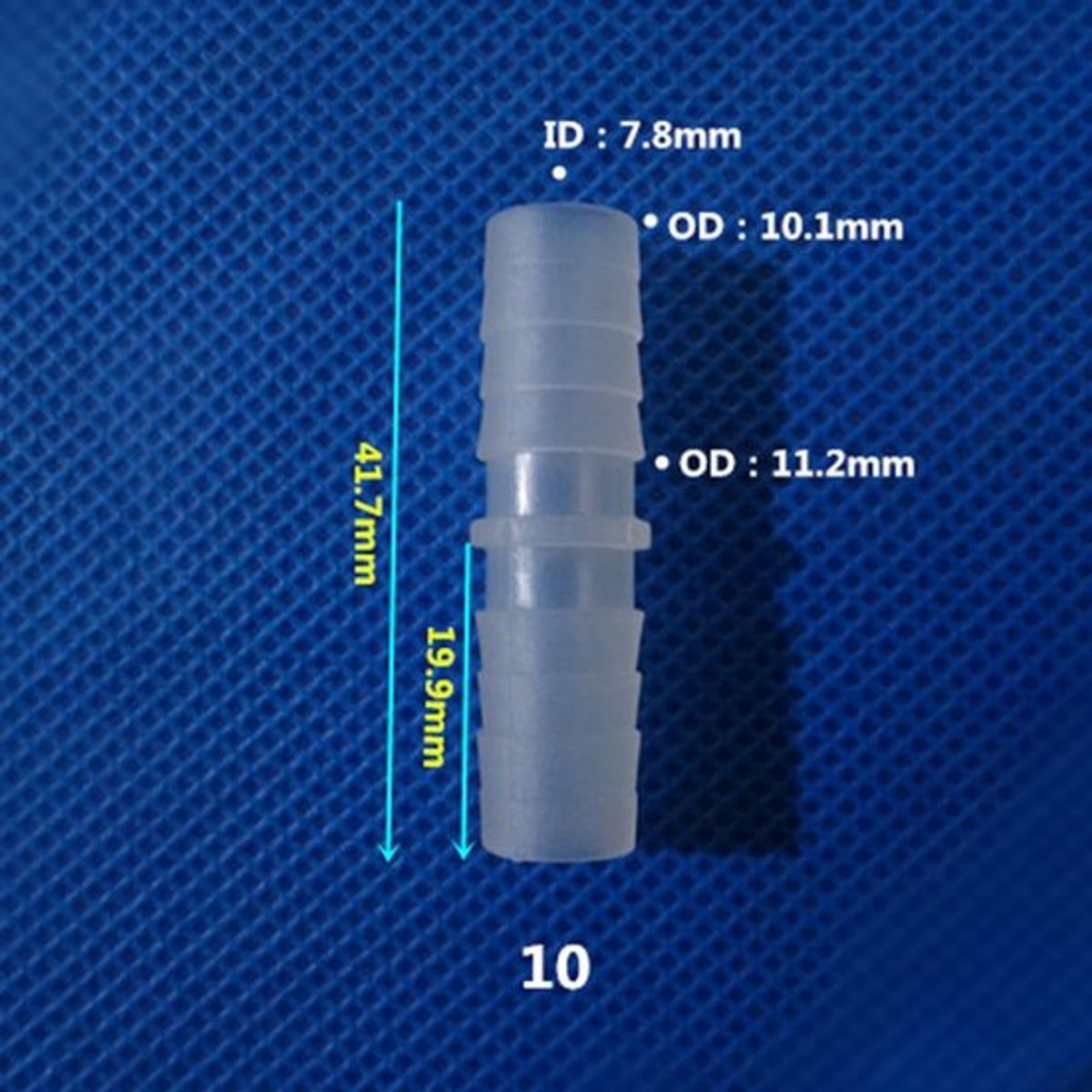 Weerhaak fittings plastic - 10 stukken, compatibel met Allecto snake