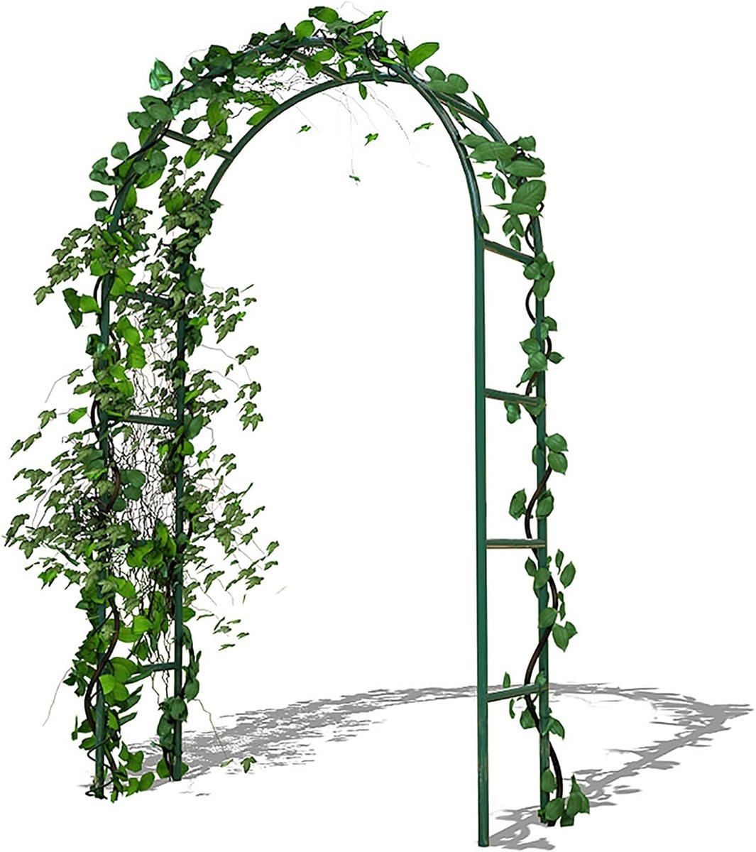 Rozenboog Ijzer - Tuinboog Decoratie - Planten Ondersteunen - Hoogwaardig Geraffineerd Ijzer - 240 cm x 180 cm - Wit