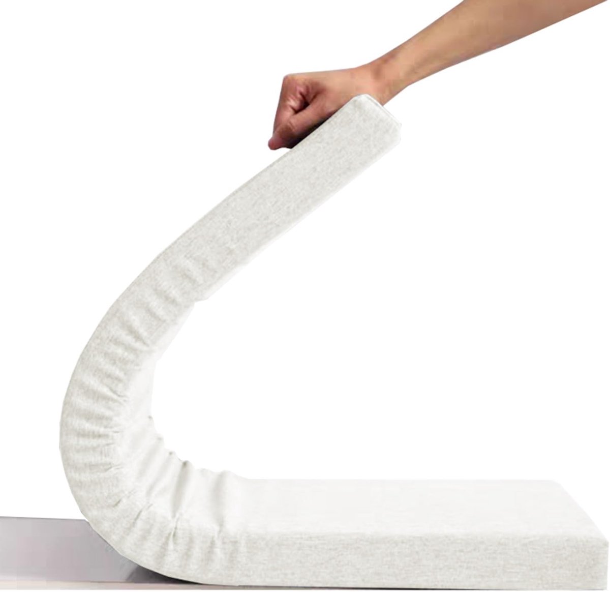 Bankkussen - Zitkussen Terras - Buiten Zitten - Verwijderbare Hoes - 135x50 cm - Beige