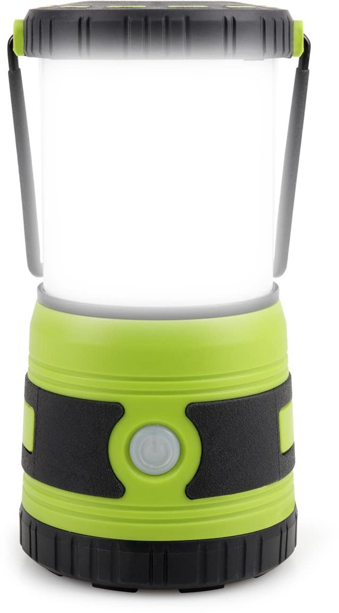 LED Campinglamp - 1500 Lumen - Dimbaar - 4 Lichtstanden - Werkt op Batterijen - Groene Noodverlichting - Voor Camping, Tent, Wandelen & Stroomuitval