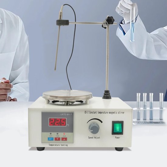Velori Magneetroerder met Verwarming - Laboratorium Magneetroerder - Digitale Temperatuurregeling - 250W - 2000 RPM - 2 Liter van VELORI — afbeelding 2