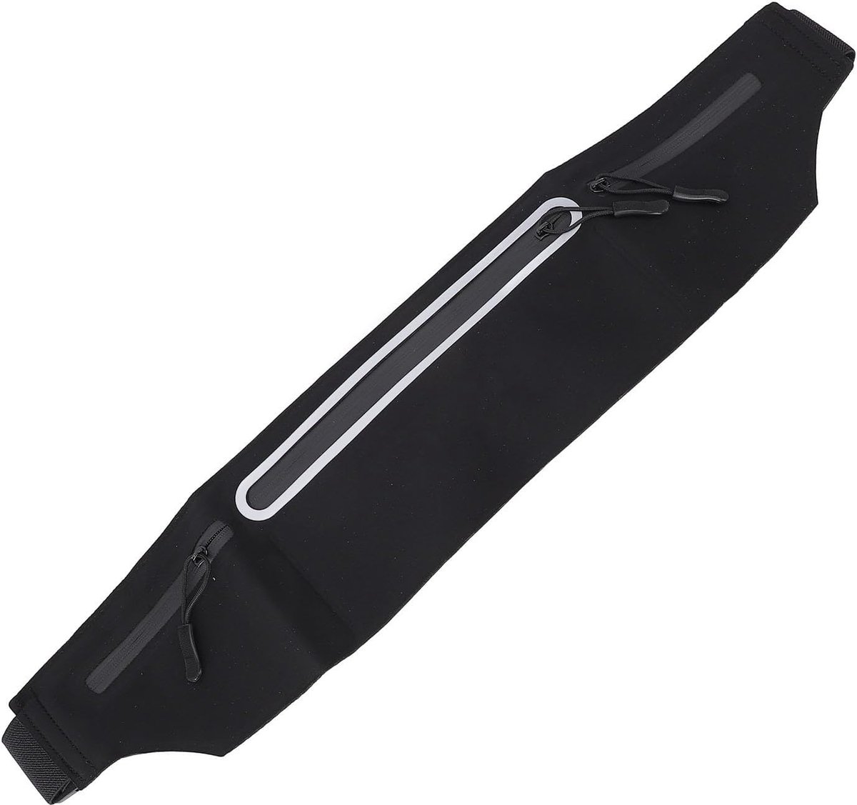Hardloop Riem - Taille Tas - Sporten Buiten - Water en Zweetbestendig - 25 x 14 x 2 cm - Zwart