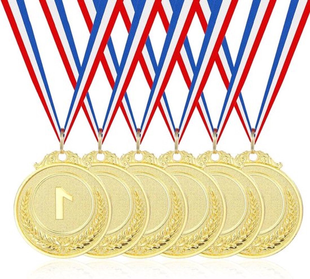 Gouden medailleën voor volwassenen - Allecto Plus set van 6 - Sport
