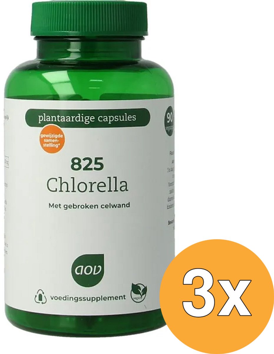 3x Aov 825 Chlorella (90 vega capsules)