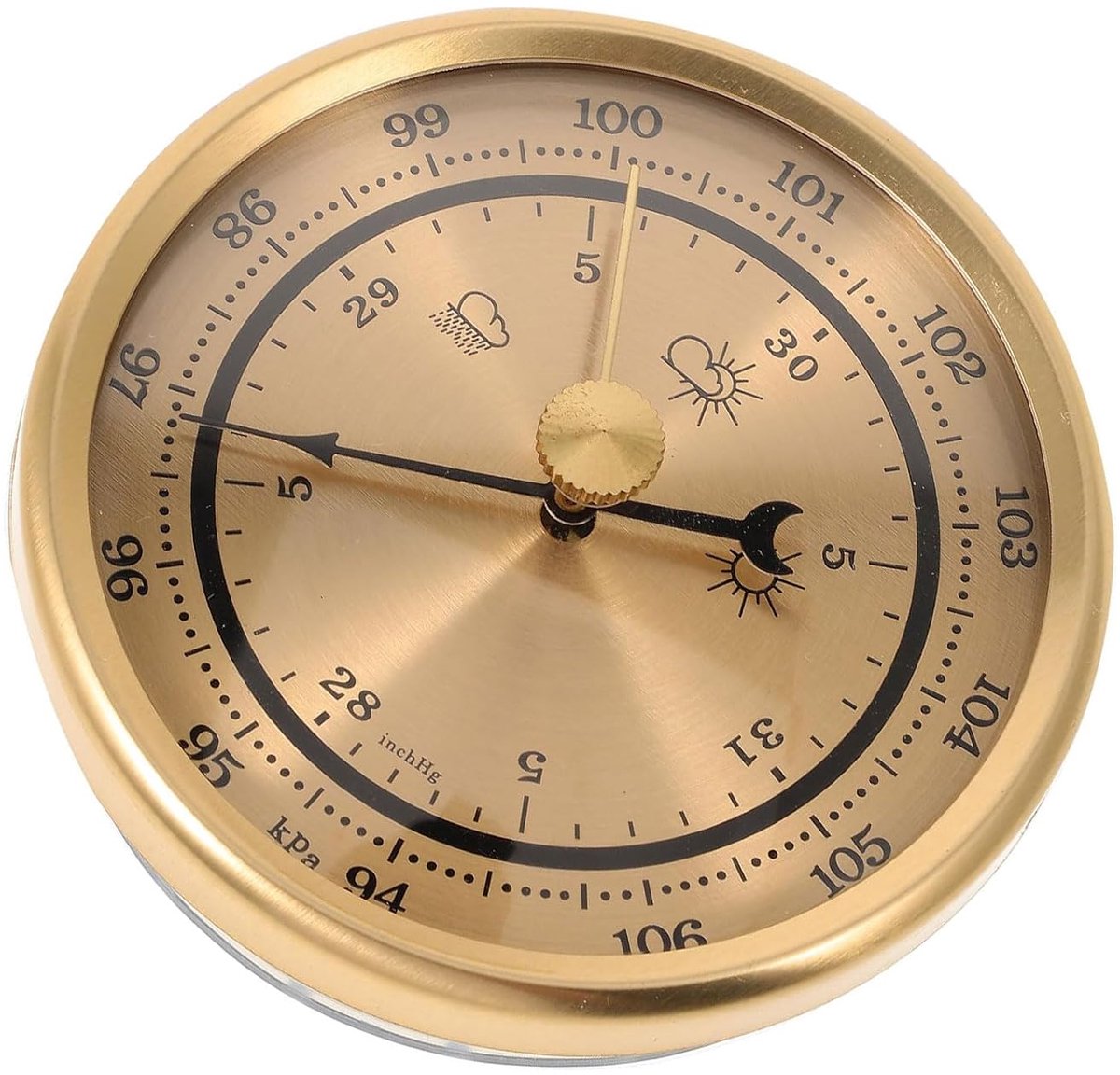 Omgevingsmeter - Weerstation - Omgevingsbewaking - Mechanisch geen stroom - 70 mm - Messing