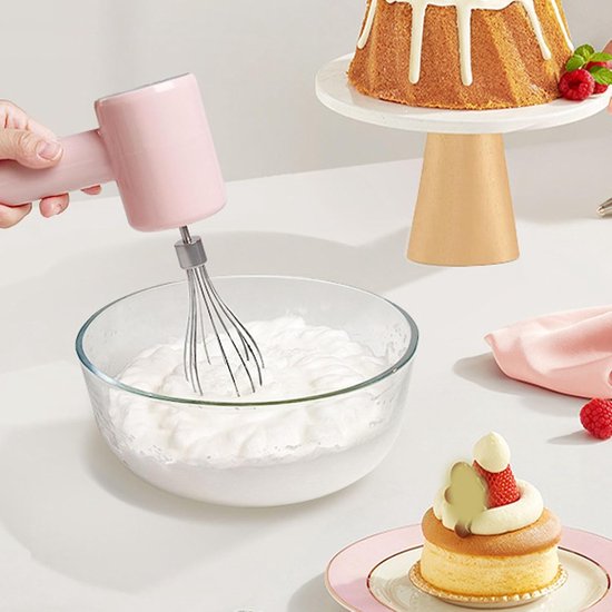 Elektrische Handmixer - Draagbare Mixer - Bakken en Koken - 3 Snelheden Instelbaar - 22D x 20B x 8H cm — afbeelding 3