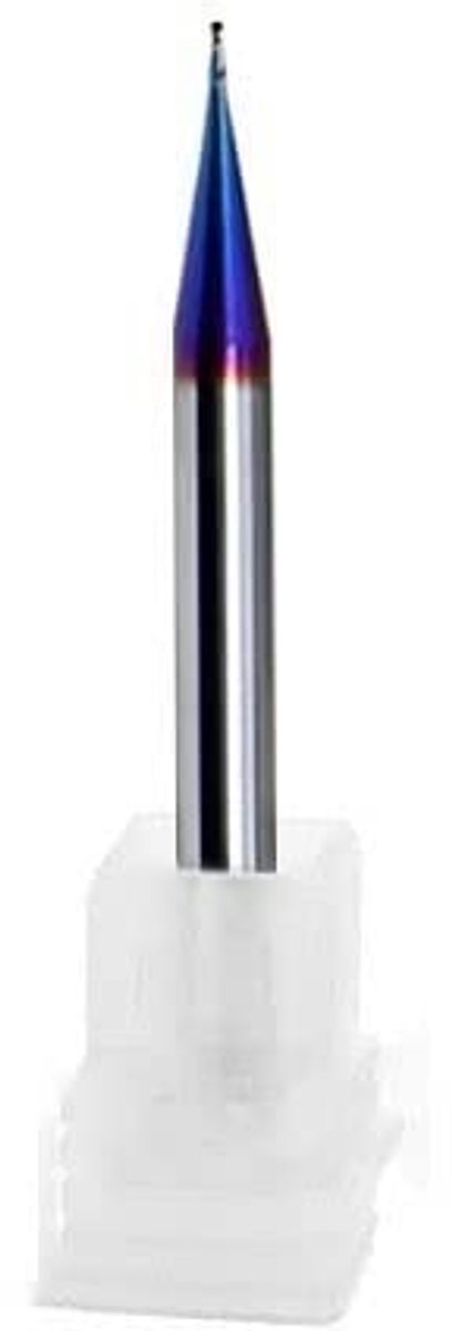 Metaalfrees - Snijgereedschap - Metaalbewerking - Tungsten gecoat - R0.25x2x50mm - Zilverkleurig