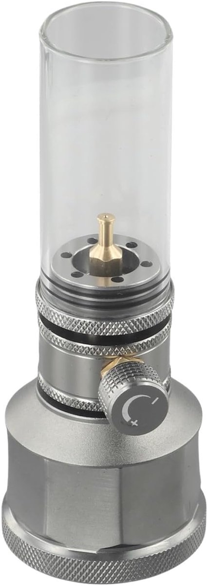 SnelShoppen - Outdoor Gas Lantaarn Aluminiumlegering - Camping Tent Lantaarn - Gas Lantaarn met Lege Tank en Verlengstang - Ideaal voor Kamperen en Wa