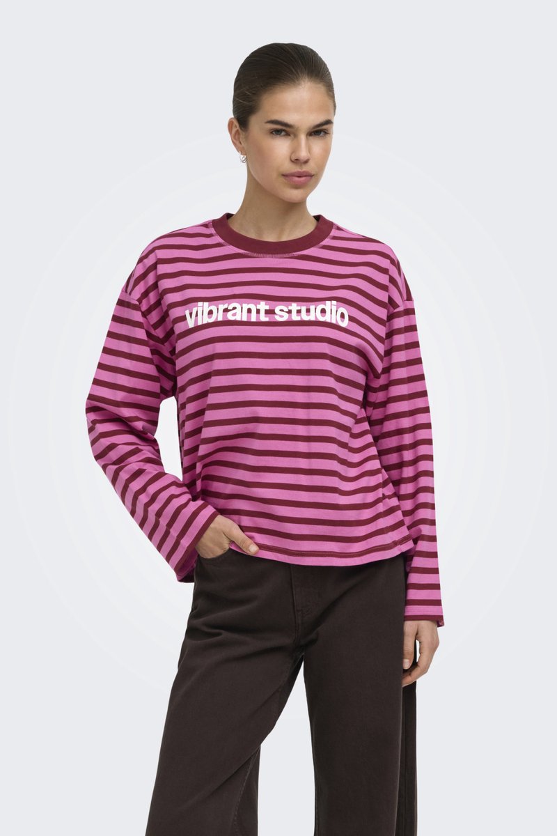 ONLY - ONLFREJA L/S STRIPE TOP CC JRS Dames T-shirt — cadeau in Cadeau-ideeën - foto 2