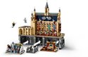 Château LEGO Harry Potter Poudlard avec la Grande Salle, figurines et un troll.