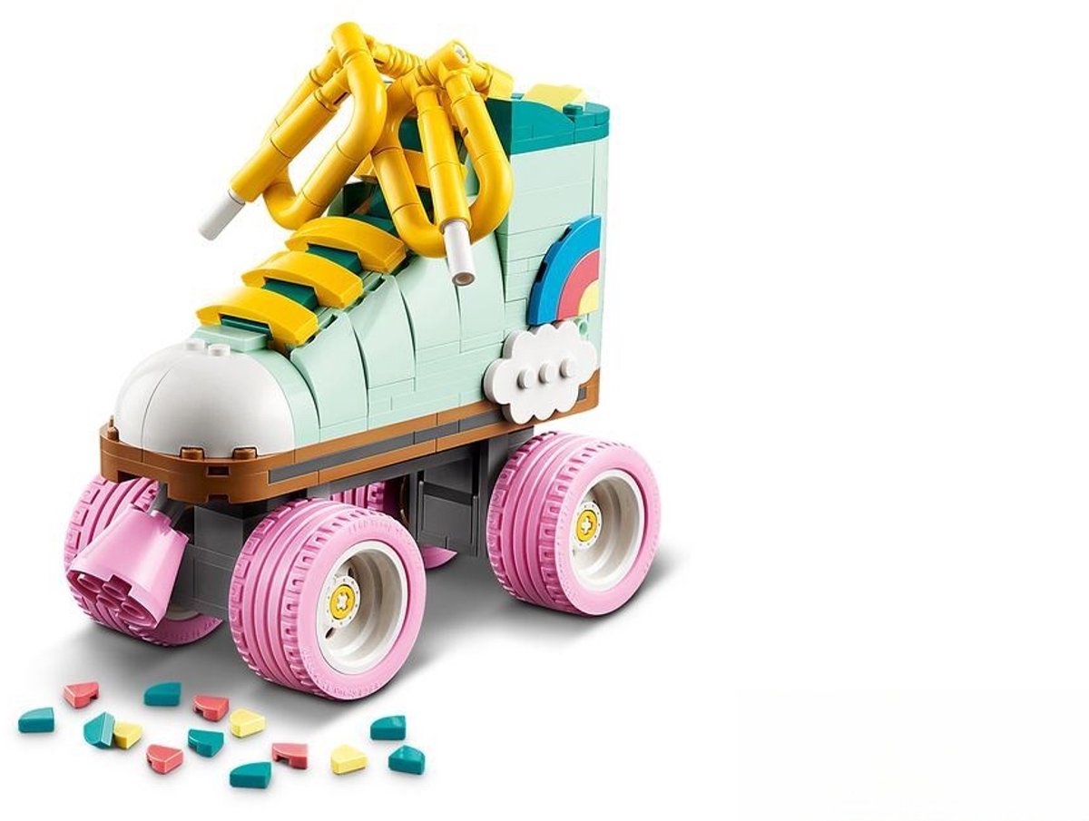 LEGO 31148 Creator 3in1 Retro rolschaats met Mini Skateboard en Gettoblaster Radio Speelgoed — afbeelding 10