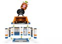 Restaurant LEGO Durrr Burger en pièces détachées: toit avec hamburger, murs et plaque de base.