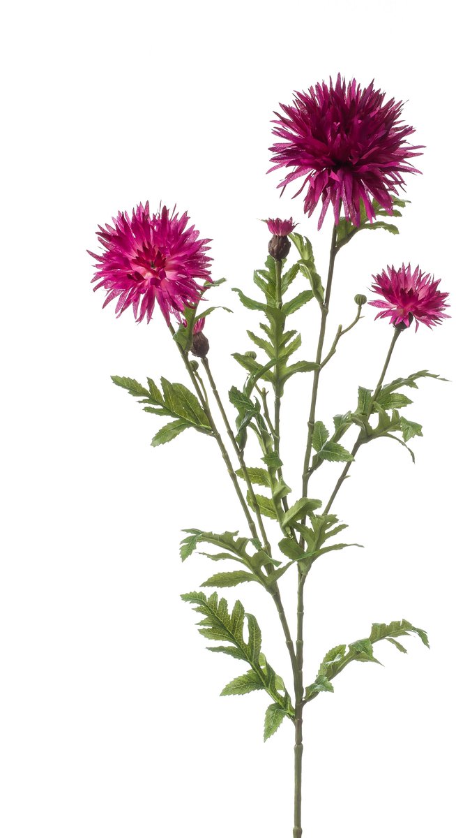 Emerald Kunstbloem Korenbloem 100cm fuchsia - Kunstplant voor binnen