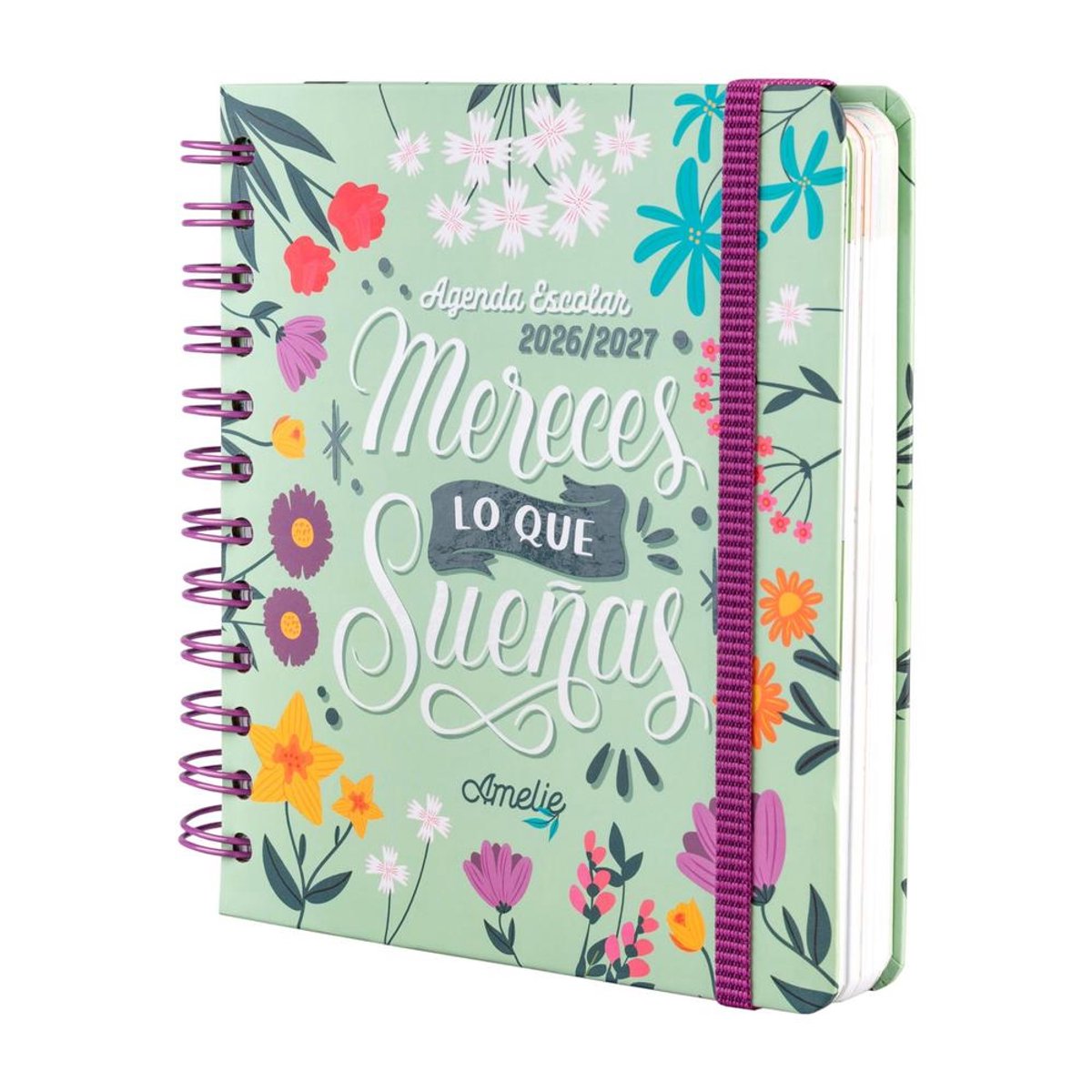 Grupo Erik - Amelie 2026/2027 Day Per Page M 11 Months Academic Schoolagenda - Multicolours