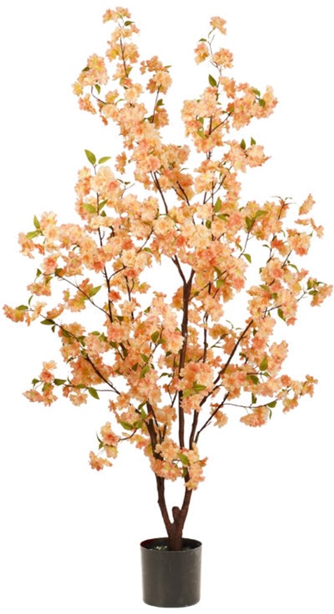 Emerald Kunstboom Kersenbloesem 175cm peach - Kunstplant voor binnen - Japanse Sakura - Bloesemboom - Cherry Blossom