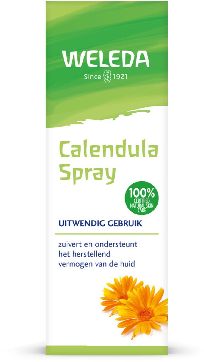 Bol.com WELEDA Calendula Spray – Natuurlijke Eerste Hulp - Zuivert de Huid - Ondersteunt herstellend vermogen van de huid - 100%... aanbieding